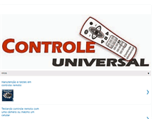 Tablet Screenshot of controleuniversal.com.br